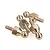 Four silver-coloured metal ball studs for RC vehicles, shown in a close-up studio shot against a white background.