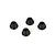 ECX 4mm Black Steel Flanged Nyloc Nuts 4Pcs ECX1060