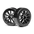 Maverick 1.9" Drift Tyres on 10 Spoke Black Chrome Rims - Wheels 2Pcs MV22766