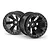Maverick 2.8" Black 6 Spoke Rims 2Pcs 150160