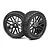 Maverick 3.4" Front Tyres on 8 Spoke Gloss Black Rims 2Pcs MV22767