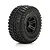 ECX 2.2" AMP MT/DB Front/Rear Off Road Tyres on Black Rims - Wheels 2Pcs ECX43012