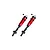 ARRMA 134mm Red Aluminium Shocks 2Pcs w/ Additional Hardware ARA330622