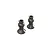 Two ARRMA pivot balls for RC vehicles, featuring a metallic finish and a spherical joint design, isolated on a white background.