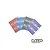 A set of four colorful adhesive wraps for MIP hex drivers, each featuring striped patterns and size labels like 2.5 and 3/32, arranged on a white background.