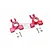 GPM Aluminium Rear Hubs 2Pcs - Red MAKS022-R
