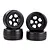 Rovan 4.7/5.5" Baja 5B Slick Tyres on Black Rims - Beadlocked Wheel Set 85117A
