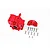 GPM Aluminium Centre Gearbox Set - Red MAKX038-R