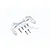 GPM Silver Aluminium Front Bumper Mount w/ Hardware SCX3331F-S