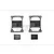 GPM Black Stainless Steel Type C Taillight Covers 4Pcs SCX3ZSP8C-BK