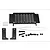GPM Black Stainless Steel Rear Side Window Tool Box w/ Table & Hardware SCX3ZSP1-BK