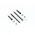GPM Hardened Steel #45 Front CVD Joints, Rear Drive Shafts & Copper Collars Set SCX2437FRS+5-BK