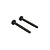 Two black hardened steel pins with a flat head and a small cross-hole near the tip, shown against a white background.