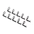 Traxxas Black 90 Degree Angled Body Pins 10Pcs 3935A