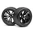 Maverick 1/10 Strada XT 2.8/4.0" Tyres on Black 5-Spoke Rims 2Pcs MV22763