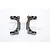 GPM Black Aluminium TT-02B Steering Hub Carriers (C-Hub) 2Pcs w/ Hardware TT2B019-BK