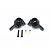 GPM Black Aluminium TT-02B Rear Hubs 2Pcs w/ Hardware TT2B022-BK