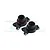 GPM Black Aluminium TT-01 Rear Hubs 2Pcs w/ Hardware TT022-BK