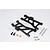 GPM Black Aluminium TT-02B Rear Lower Suspension Arms 2Pcs w/ Hardware TT2B056-BK