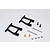 GPM Black Aluminium TT-01 Rear Lower Suspension Arms 2Pcs w/ Hardware TT056-BK