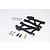 GPM Black Aluminium TT-02B Front Lower Suspension Arms 2Pcs w/ Hardware TT2B055-BK
