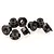 HSP 4mm Black Aluminium Flanged Nyloc Serrated Nuts 8Pcs R86052