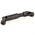 A black telescopic CVD drive shaft for an RC car, featuring universal joints at both ends.