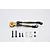 GPM Black Aluminium Lunch Box Front Steering Linkage w/ Heavy Duty 25T Servo Saver LB025STM-BK
