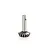 A metal 16-tooth differential pinion gear with a long shaft, isolated on a white background.