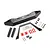 HSP Black Aluminium Front Bumper Set w/ Red D-Ring Tow Shackles & Hardware P860031
