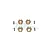 GPM 3mm Thick Brass SCX24 Hex Adapters 4Pcs w/ Hardware SCX24010X/3M-OC