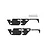 GPM Black Stainless Steel Slip Proof Tread 2Pcs w/ Hardware SCX3ZSP11-BK