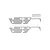 GPM Silver Stainless Steel Slip Proof Tread 2Pcs w/ Hardware SCX3ZSP11-S