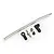 HSP adjustable steering linkage components including a long metal rod, plastic ball ends, and threaded hardware on a white background.