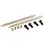 HSP RC rear lower linkage set including two metal rods, four ball ends, and four plastic rod ends on a white background.
