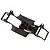 A black plastic main chassis frame for the HSP Adventure RC vehicle, shown from a top-down perspective against a white background.