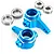 Yeah Racing Tamiya CC-01 Blue Aluminium Steering Hubs 2Pcs w/ Bearings TACC-009BU