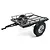 Yeah Racing 1/10 Black Heavy Duty Metal Leaf Spring Hitch Mount Trailer YA-0640