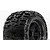 Pro-Line 3.8" Trencher Tyres on Black Raid Rims - Glued Wheels 2Pcs 1184-10