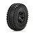 ECX 2.2" AMP MT/DB Front Speedtreads Tyres on Black 6 Spoke Rims - Glued Wheels 2Pcs ECX43011
