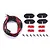 GPM Red SCX10 III Chassis Lights LED Set 4Pcs w/ Hardware SCX3ZSP12-R