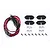 GPM Clear SCX10 III Chassis Lights LED Set 4Pcs w/ Hardware SCX3ZSP12-OC