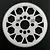 A white Delrin spur gear for RC cars with a 113-tooth count and 64dp pitch, featuring a lightweight hexagonal cutout design.
