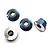 Traxxas 4mm Blue Aluminium Flanged Serrated Nyloc Nuts 4Pcs 1747R