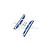 GPM Blue Aluminium Hoss 4X4 VXL Chassis Nerf Bars w/ Silver Inlay (Version A) HS014XA-B