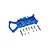 GPM Blue Aluminium XO-1 Front Gear Box Case w/ Hardware XO012A-B