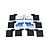 GPM Blue Aluminium Mud Flap Set TRX4ZSP72-B