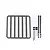 GPM Black Metal 1/10 160x155mm Roof Luggage Rack w/o Handle ZSP059A-BK