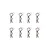 Blackzon 1mm Body Pins 8Pcs 534737