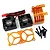 Yeah Racing Orange Aluminium 540/550 Motor Heat Sink w/ Twin Tornado High Speed Fans Set YA-0643OR